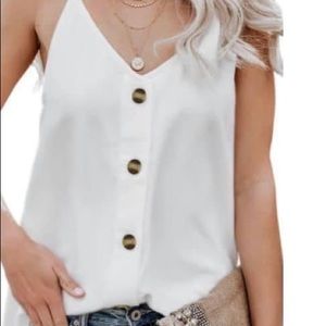 White Button Tank